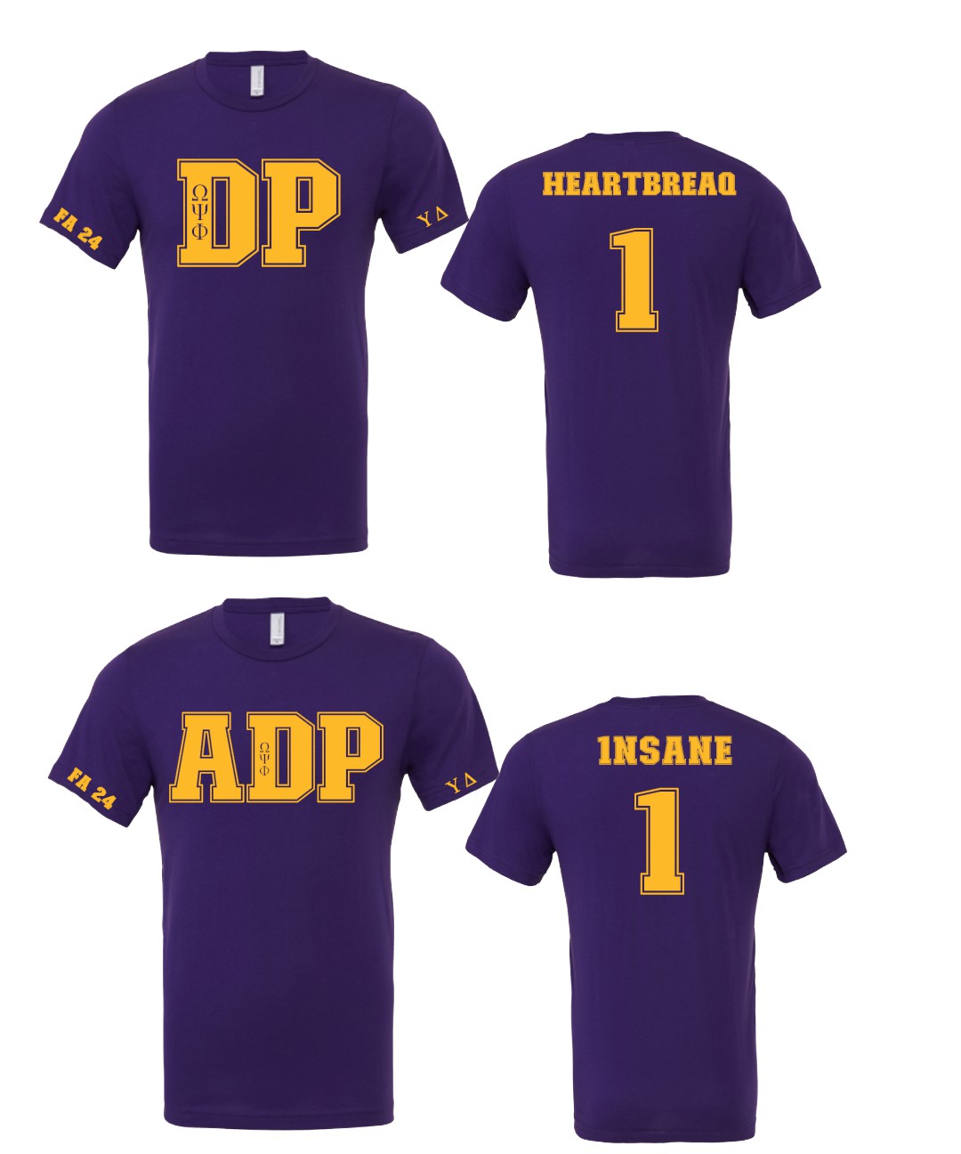 Profyle District - UD Fall 24 DP/ADP Tshirts (Custom) - T-Shirts - Team Purple