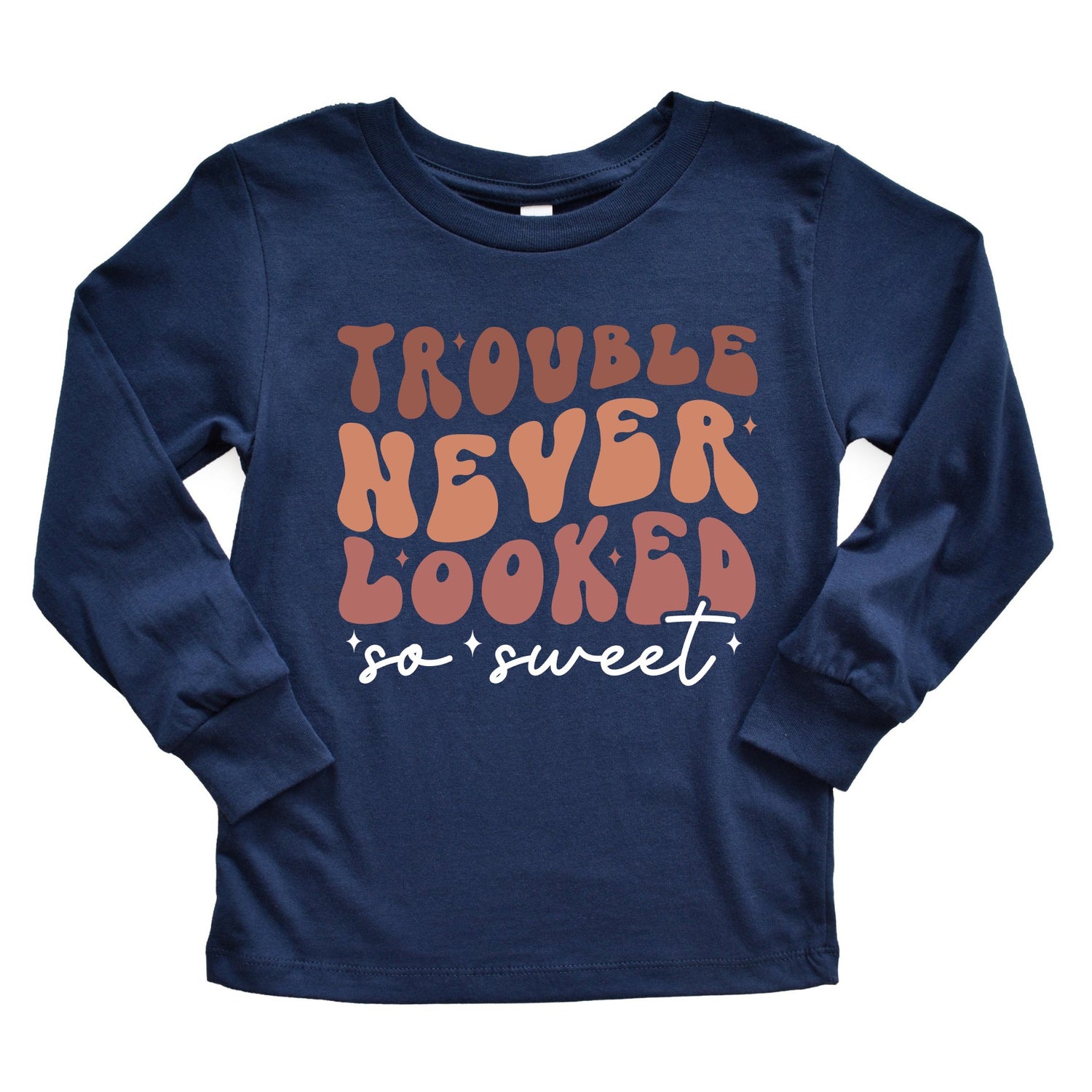 Profyle District - Trouble Never Looked So Sweet (Toddler) - Youth T-Shirts - Navy