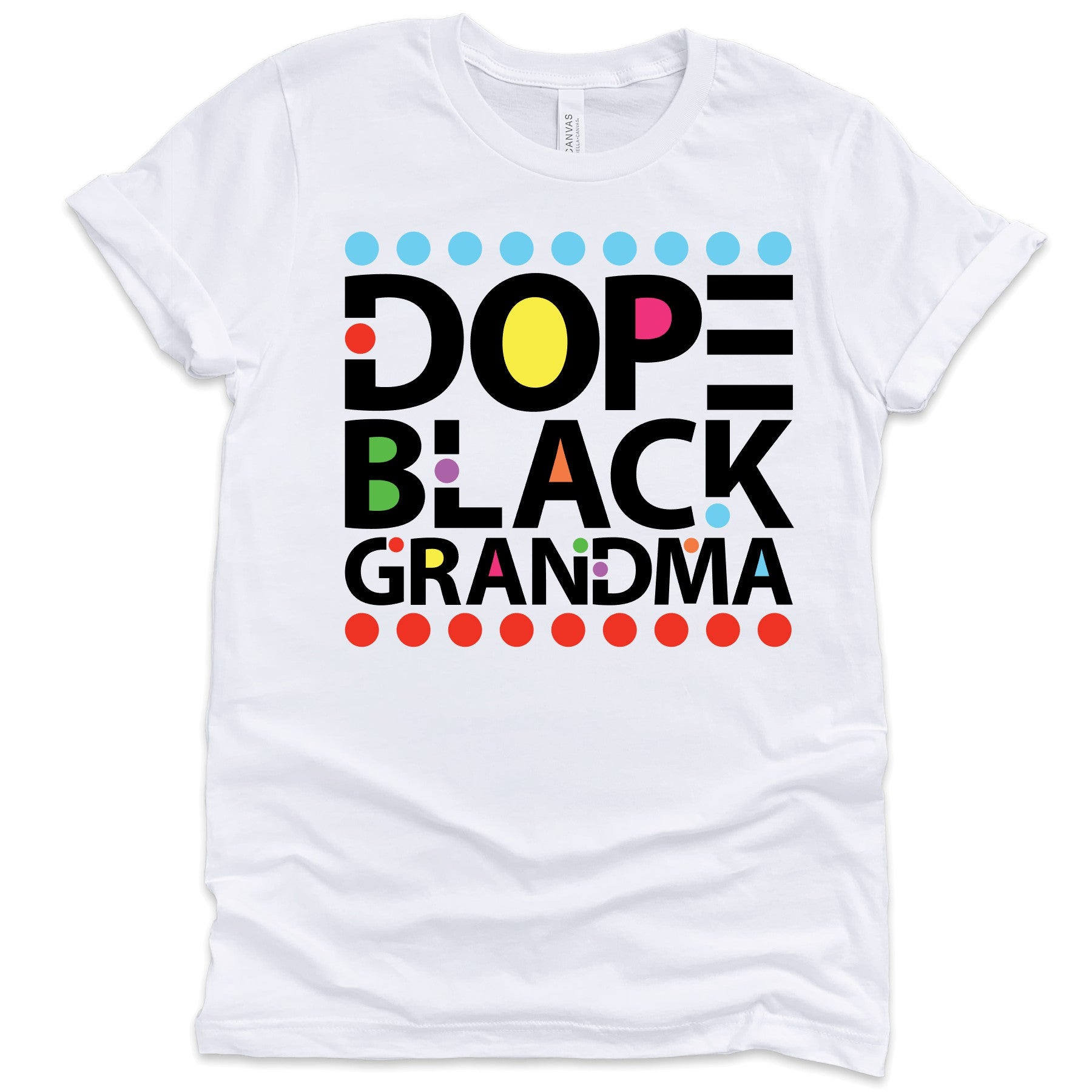 Profyle District - Dope Black Grandma - T-Shirts - White