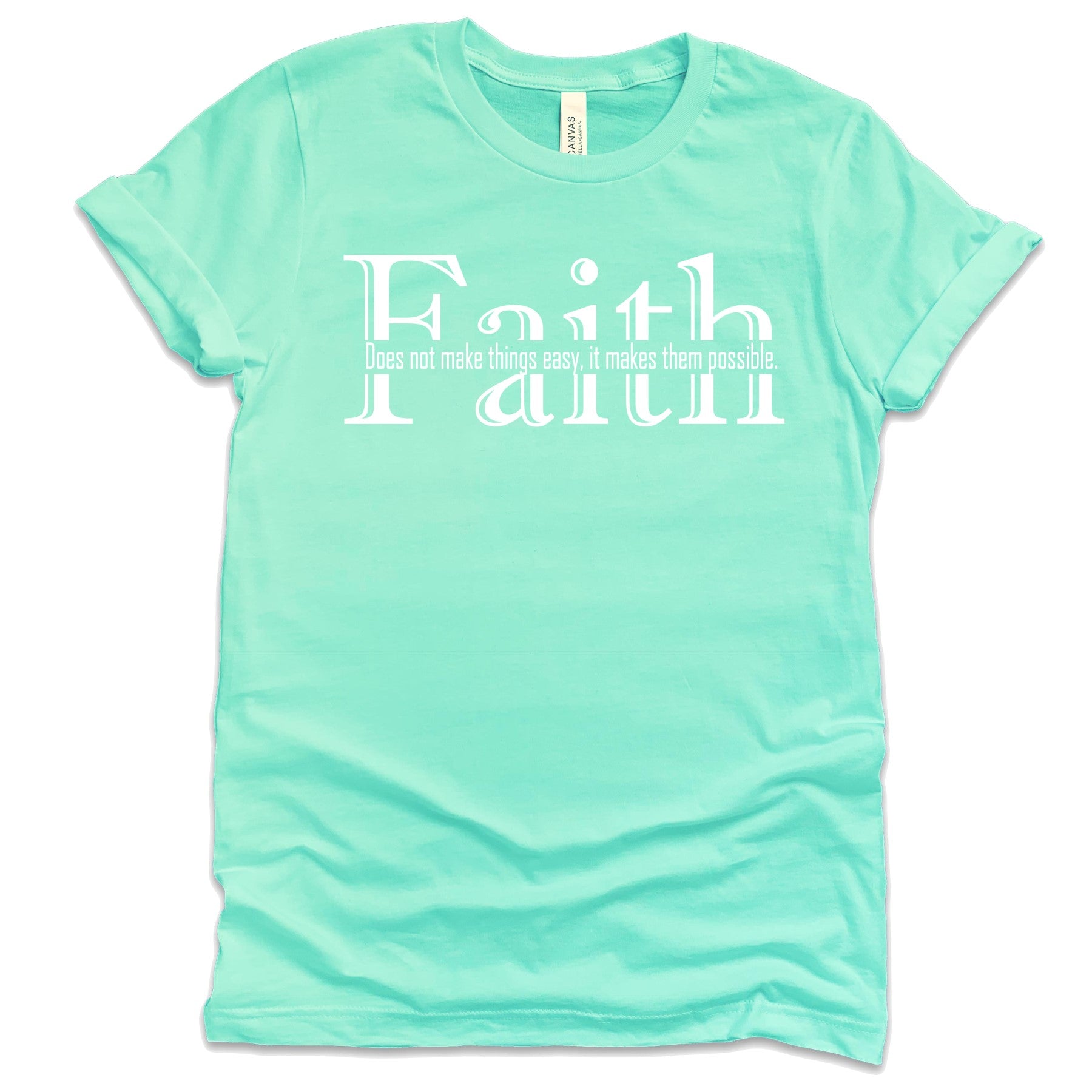 Profyle District - Faith Does Not Make Things Easy (In-Line) - T-Shirts - Mint