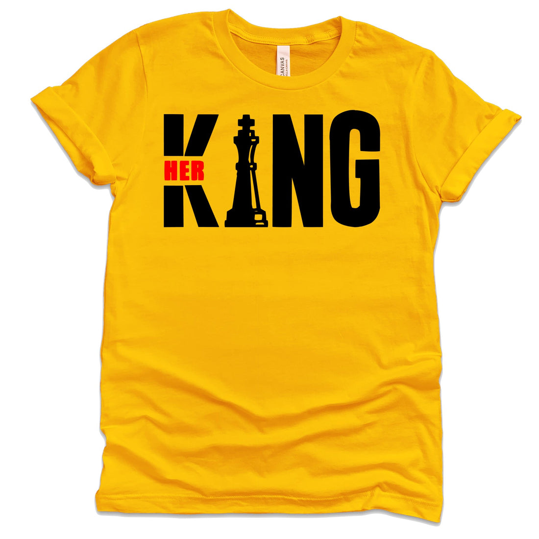 Profyle District - Her King - T-Shirts - Gold