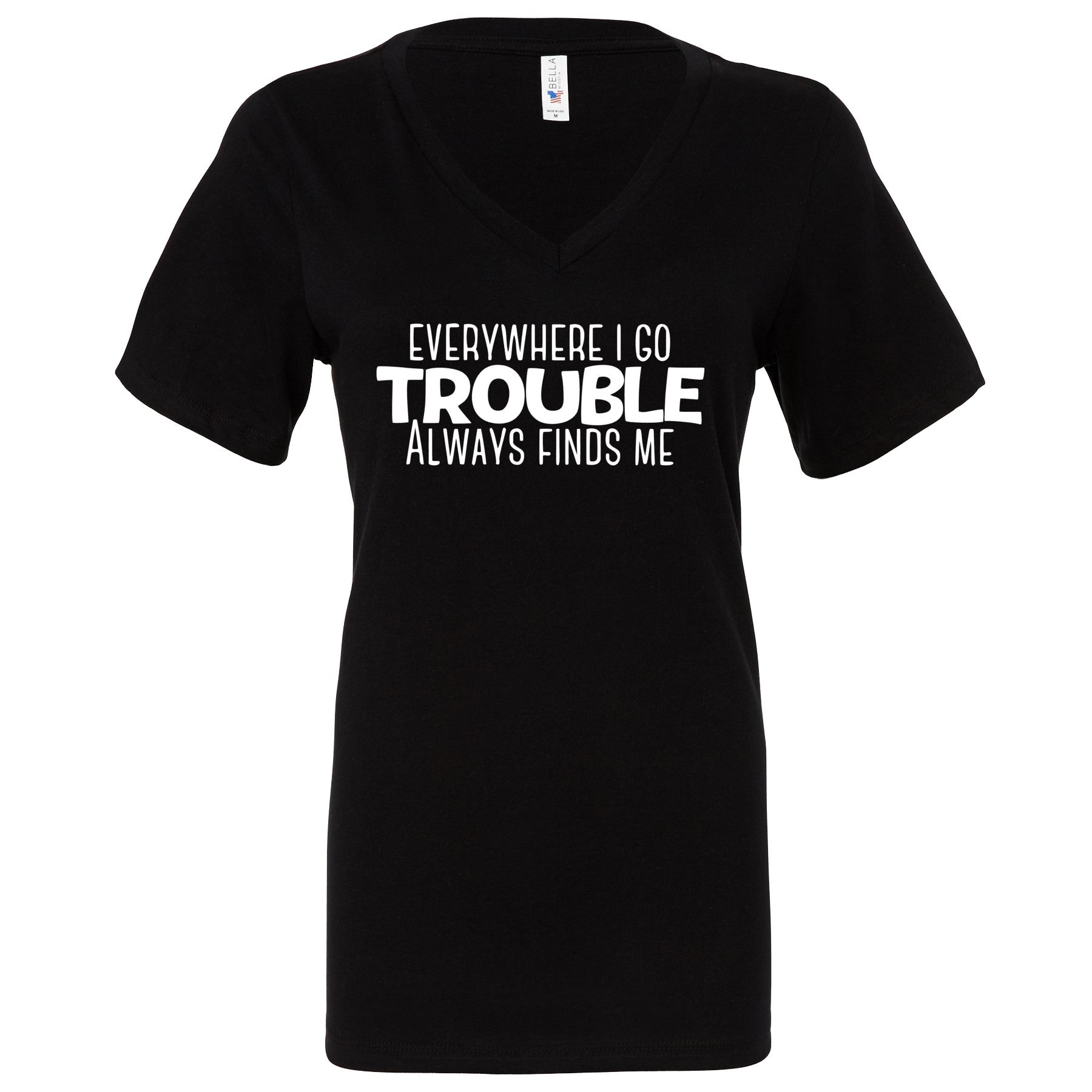 Profyle District - Here Comes Trouble - T-Shirts - Black