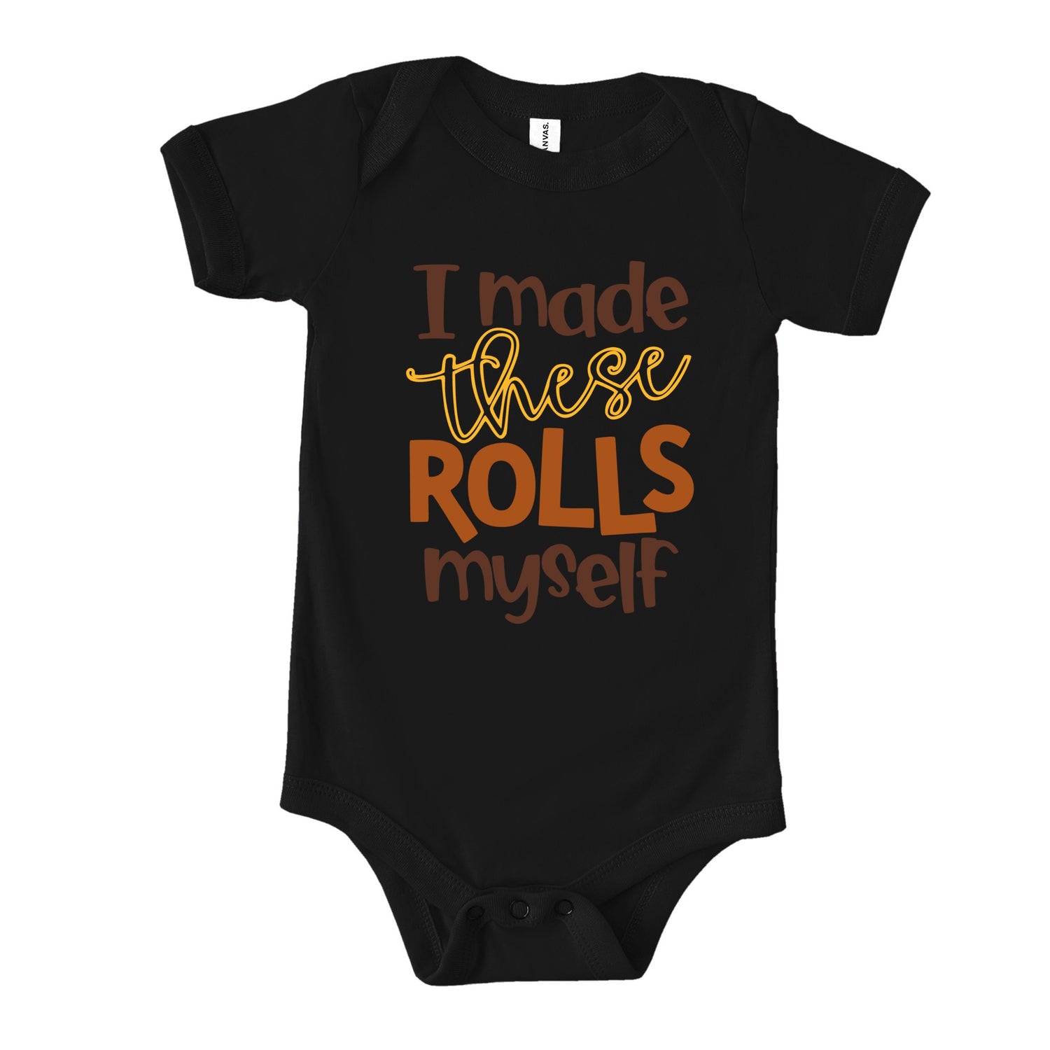 Profyle District - I Made These Rolls Myself (Infant) - Youth T-Shirts - Black