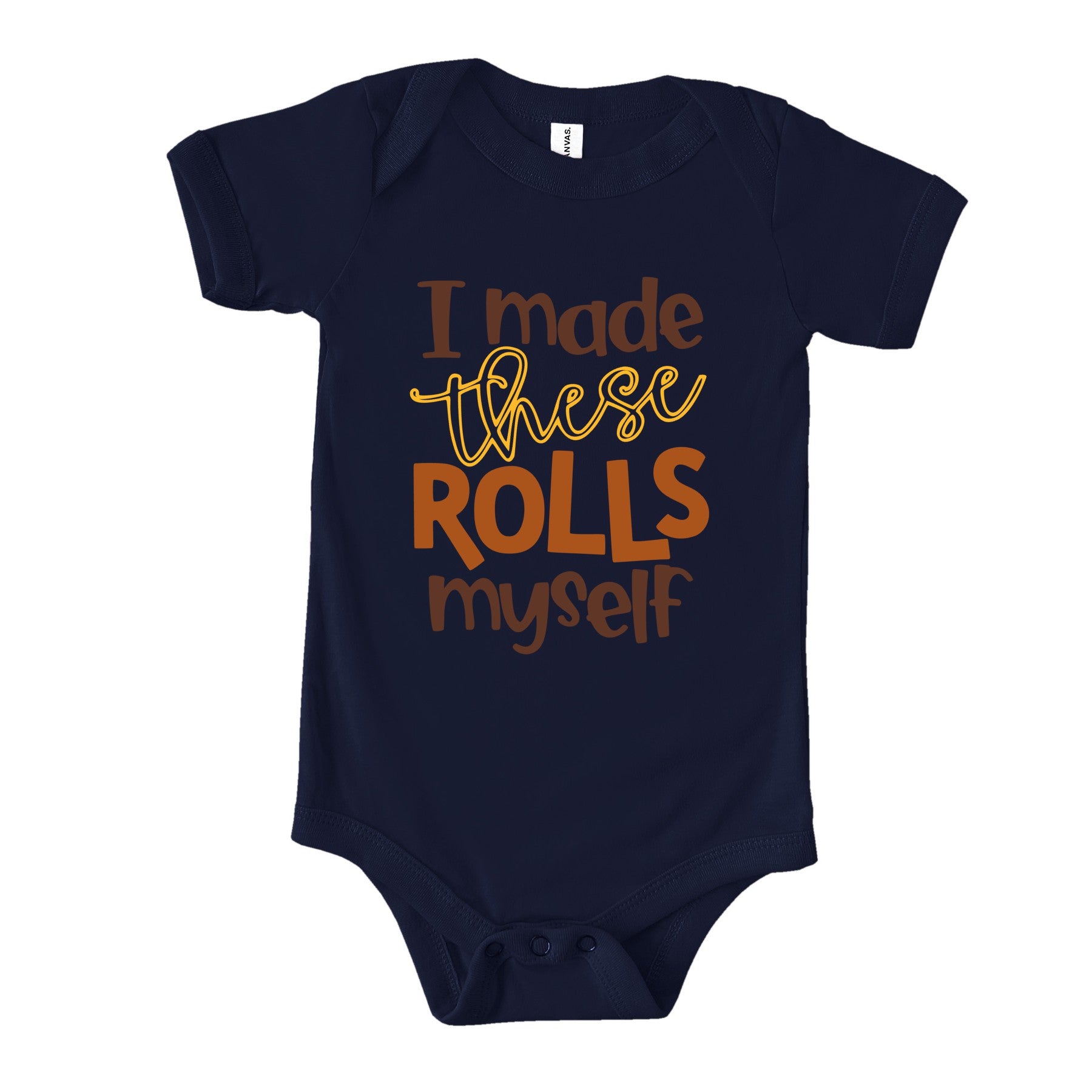 Profyle District - I Made These Rolls Myself (Infant) - Youth T-Shirts - Navy