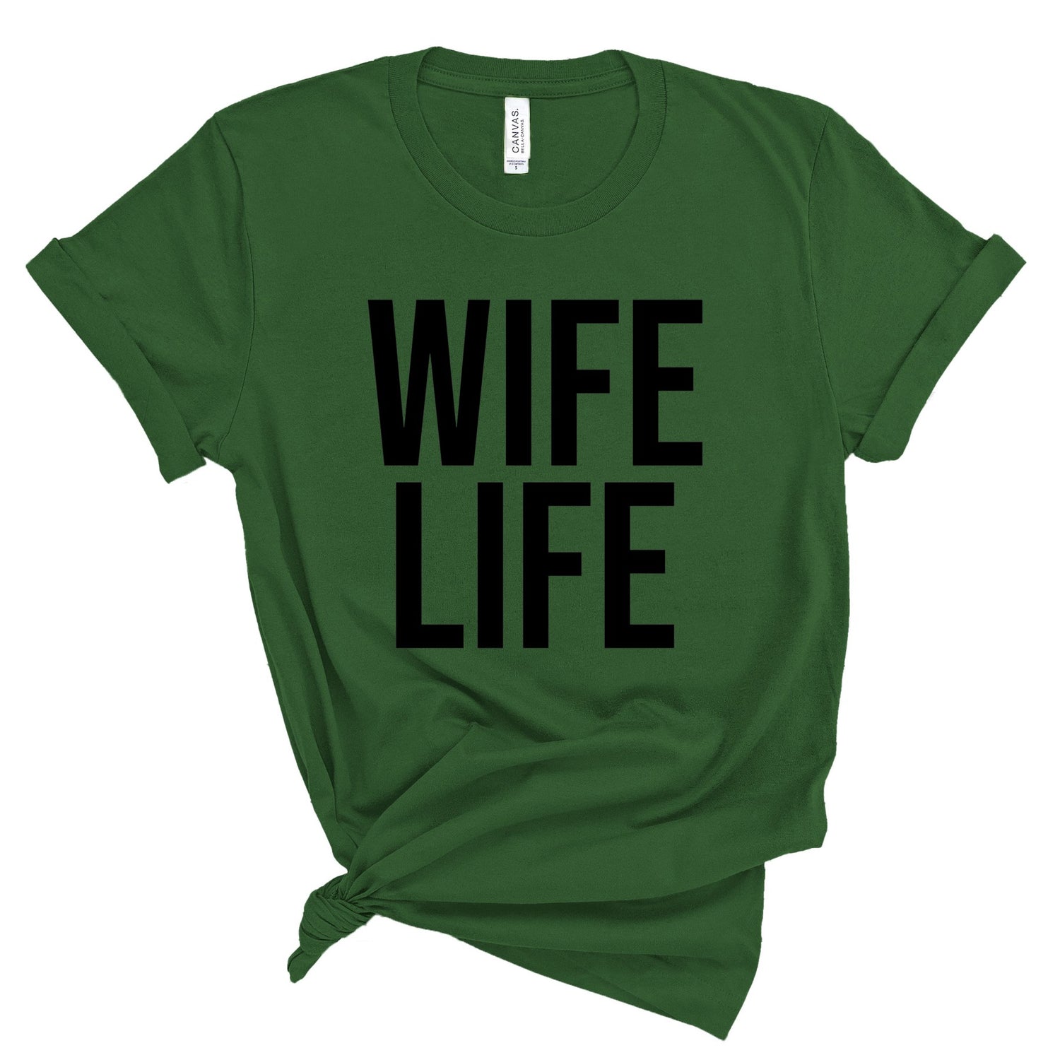 Profyle District - Wife Life - T-Shirts - Olive